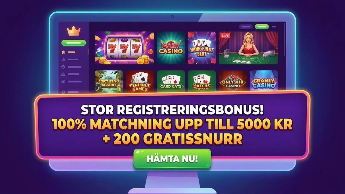 Registrera dig med bonus